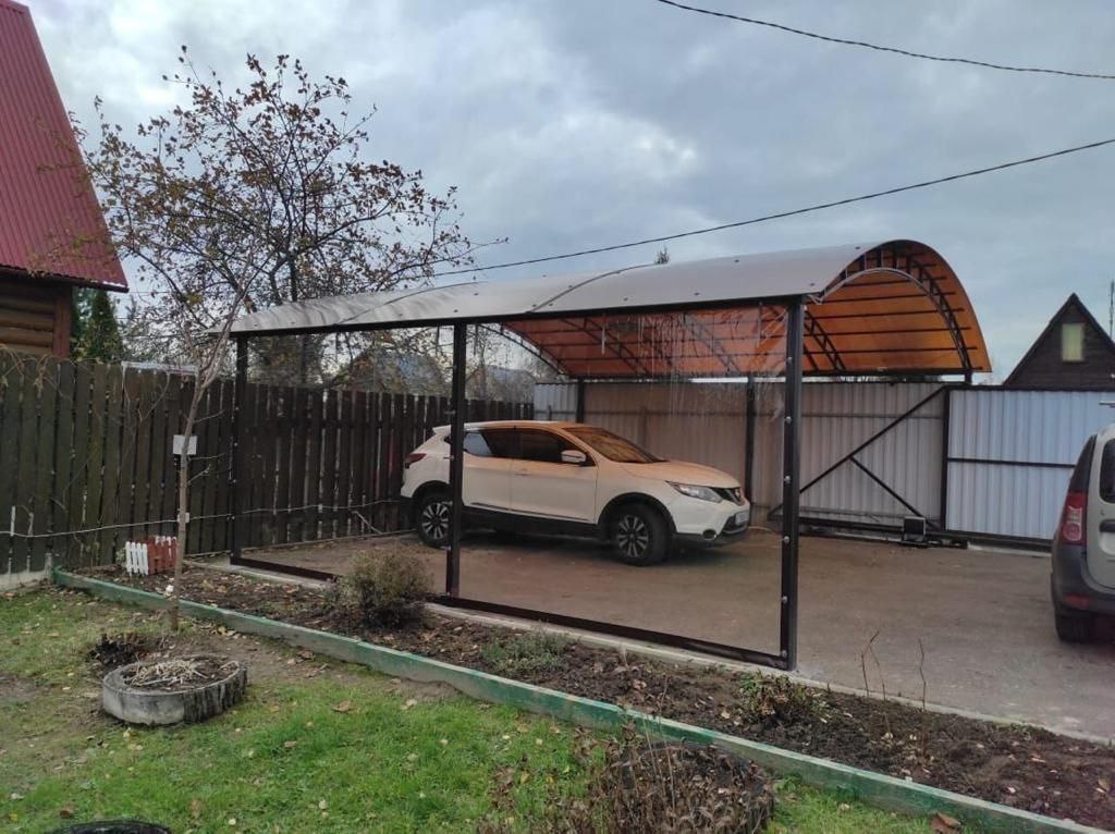 Прозрачные шторы ПВХ для навеса под автомобиль в Москве